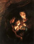 RUBENS, Pieter Pauwel Old Woman with a Basket of Coal oil painting reproduction
